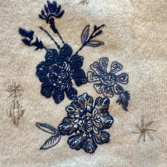 Johnny Was Cashmere Sweater Size M - Picture 5 of 9